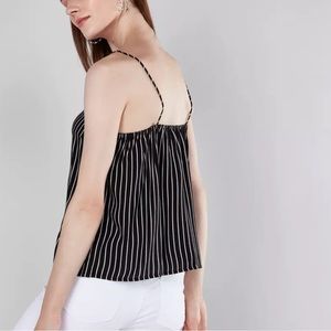Cotton On Square Neck Striped Crop Tank Top Size L